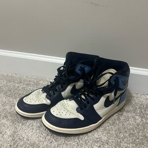Jordan Sneakers Navy and Cream
